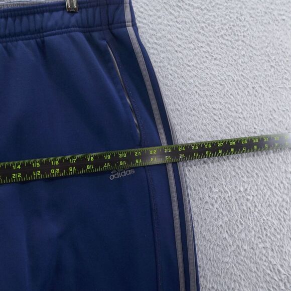 Adidas Mens Climawarm 3 Stripes Track Pants 2XL Blue Gray High Rise Athletic - Picture 7 of 13